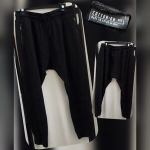 Cotton On Women's Classic Black Cropped Jogger Pants Size Lg